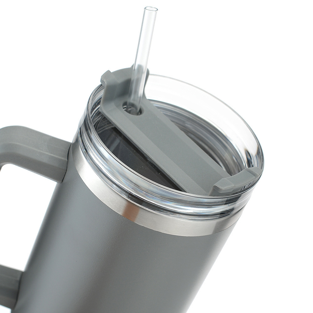 Factory Wholesale Stainless Steel Mug Vacuum Insulated 40 Oz Tumbler with Handle and Straw