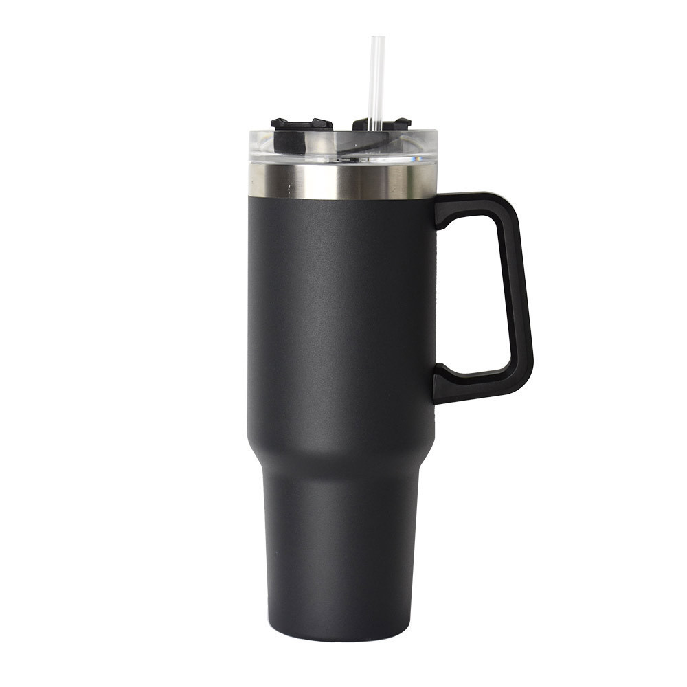 Factory Wholesale Stainless Steel Mug Vacuum Insulated 40 Oz Tumbler with Handle and Straw