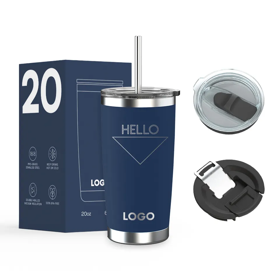 20 oz Tumbler Stainless Steel Travel Mugs Vacuum Cup