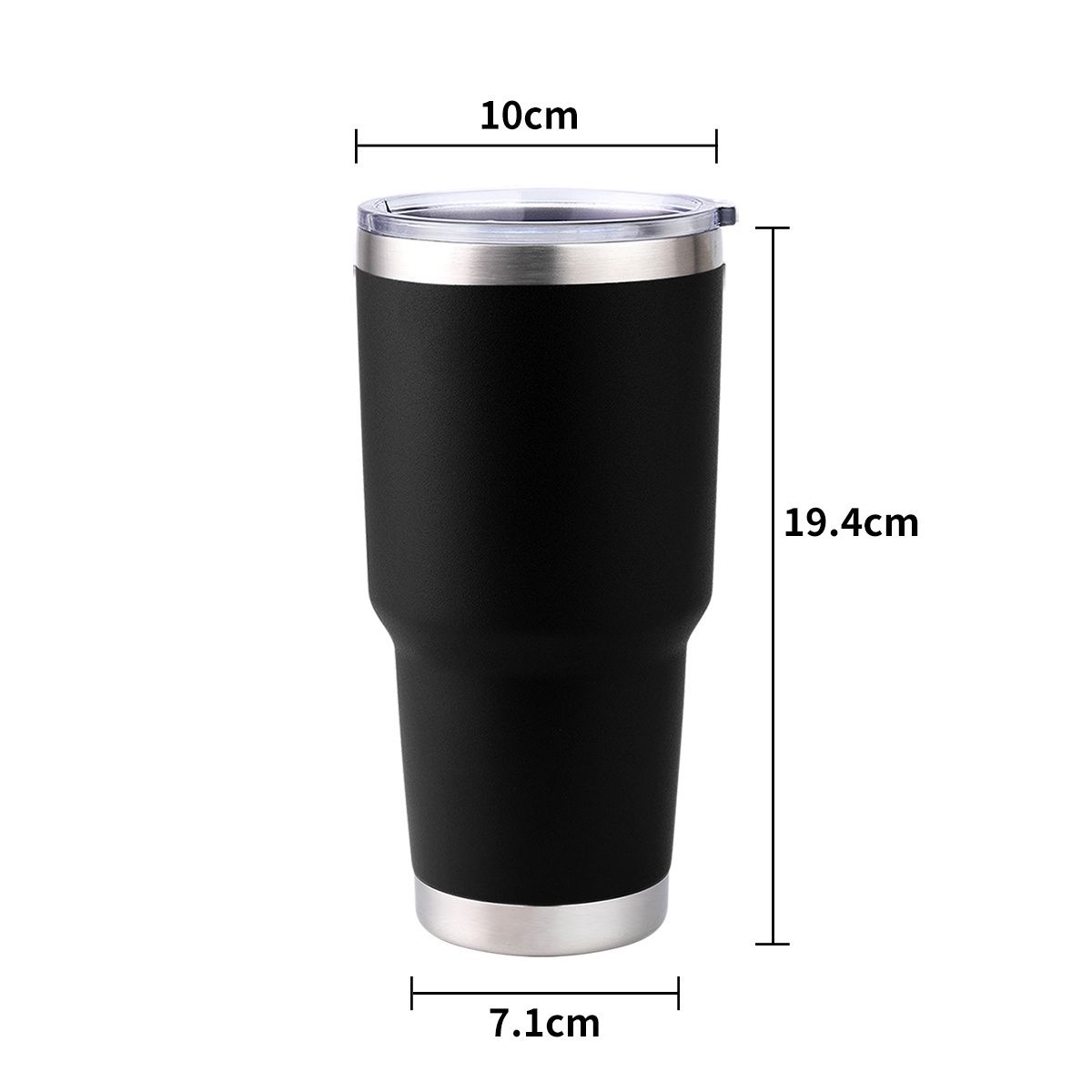 Custom Logo Vacuum Insulated Wine Glasses Stainless Steel Stemless Wine Tumbler with Lid