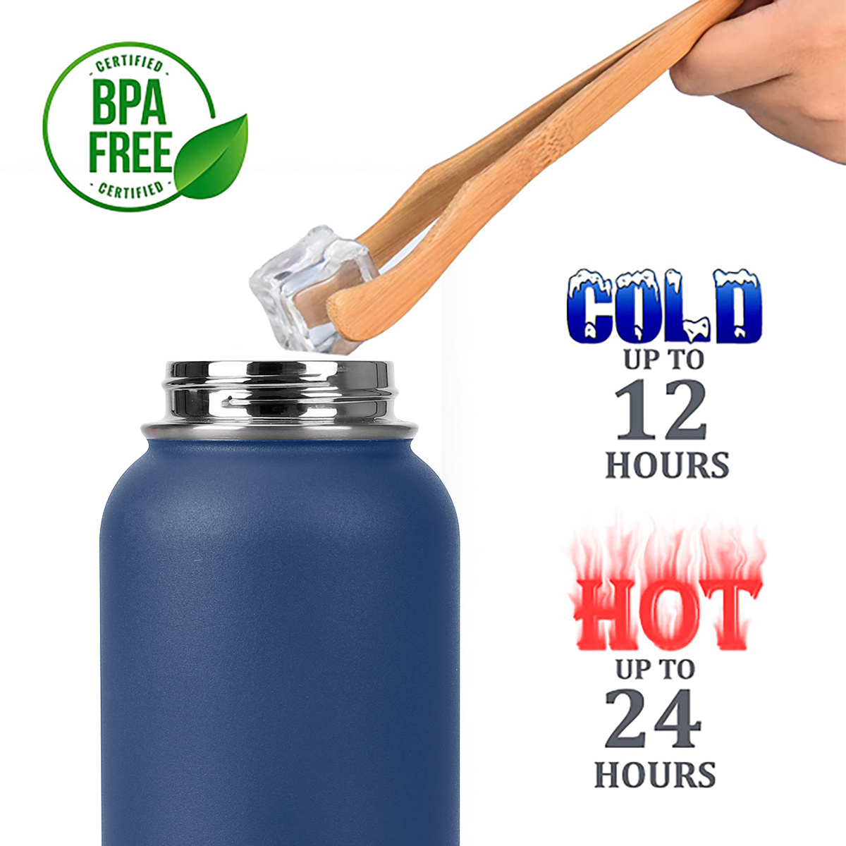 High Quality 304 Stainless Steel Water Bottle 32oz 40oz 18oz 12oz Hot Cold Insulated Water Bottle With Custom Logo