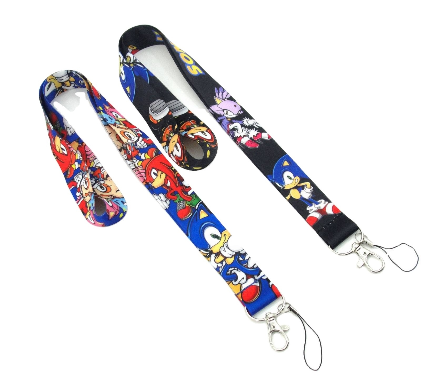 Hot sale Sonic games cartoon Strap Polyester Lanyards For Keys ID Card Key Phone Keychain Polyester Saw Lanyards