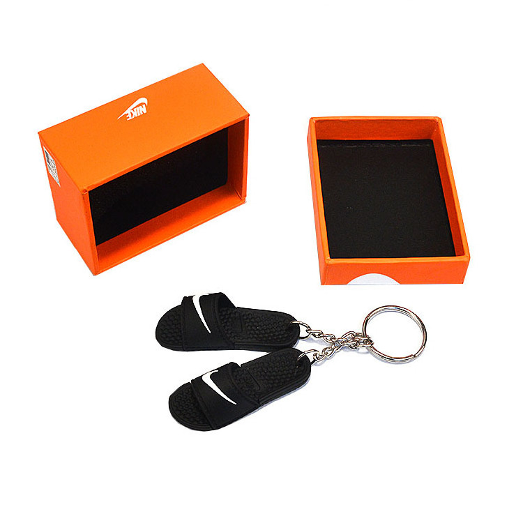 Wholesale Hot Sale  Mini Sneaker 3D Slipper car Keychain Couple Bag Pendant A-J Collection Value Rubber Keychain