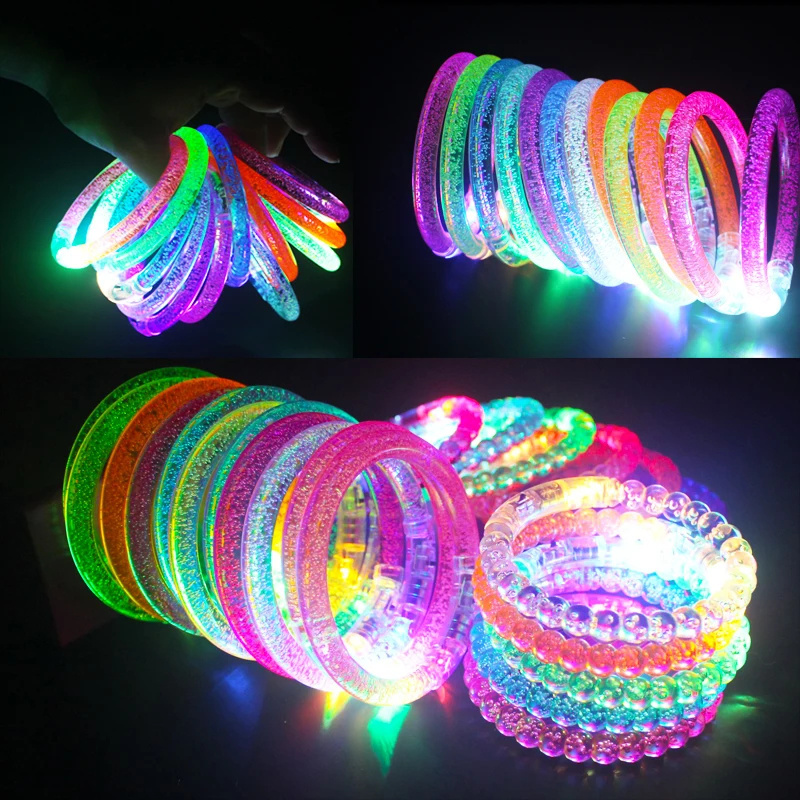 Hot selling Led Bracelet Wristband Glow In The Dark Party Favor Supplies Neon Light Up Bracelet Toys Wedding Birthday Decoration