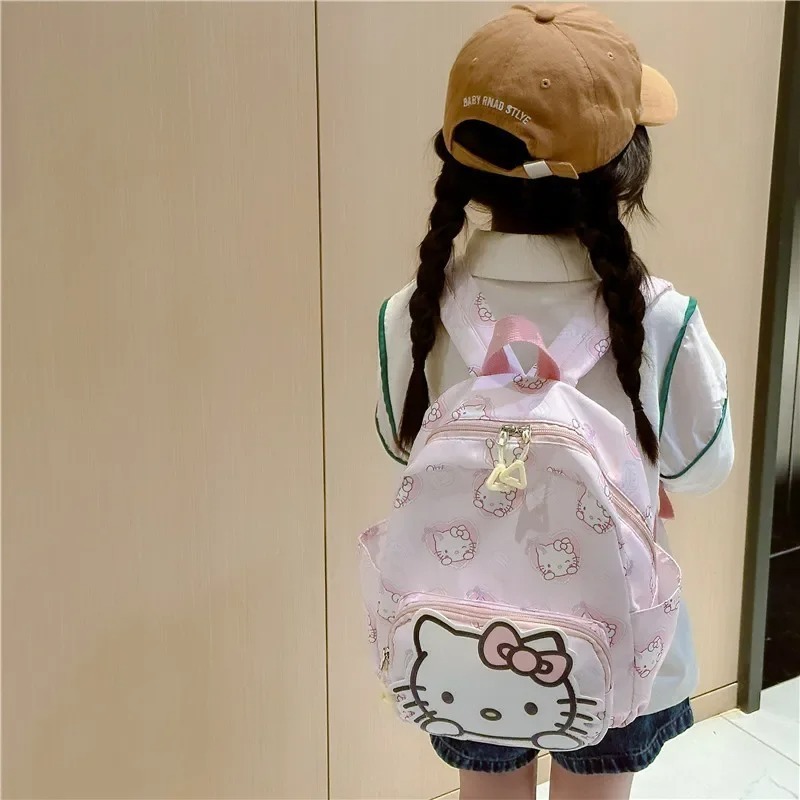 Hello mini  Kitty Children's Bags Cartoon Cute Boys and Girls Burden Reduction Kindergarten Backpack Children Backpack