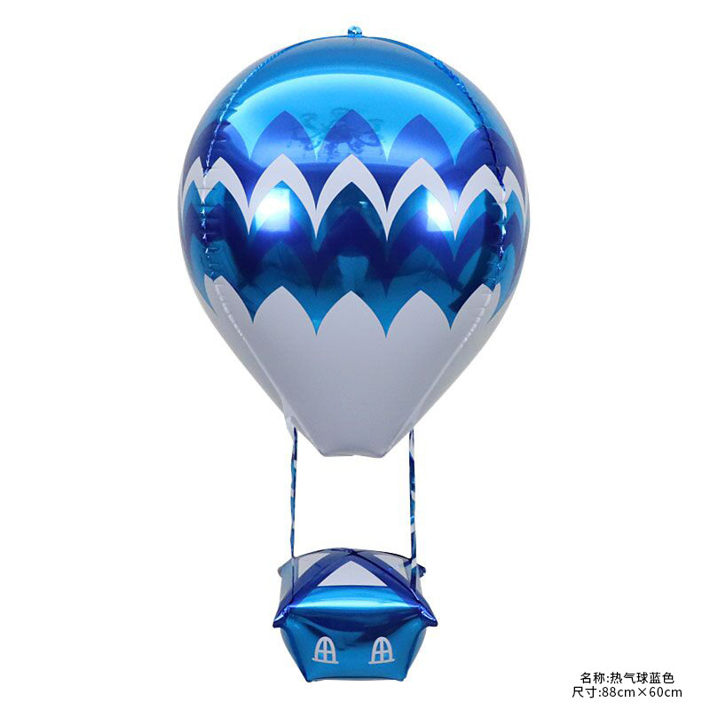 22 Inch 4d Aluminum Film Balloon Floating Arrangement Hot Air Balloon Rocket 4d Ball Wedding Birthday Party Decoration