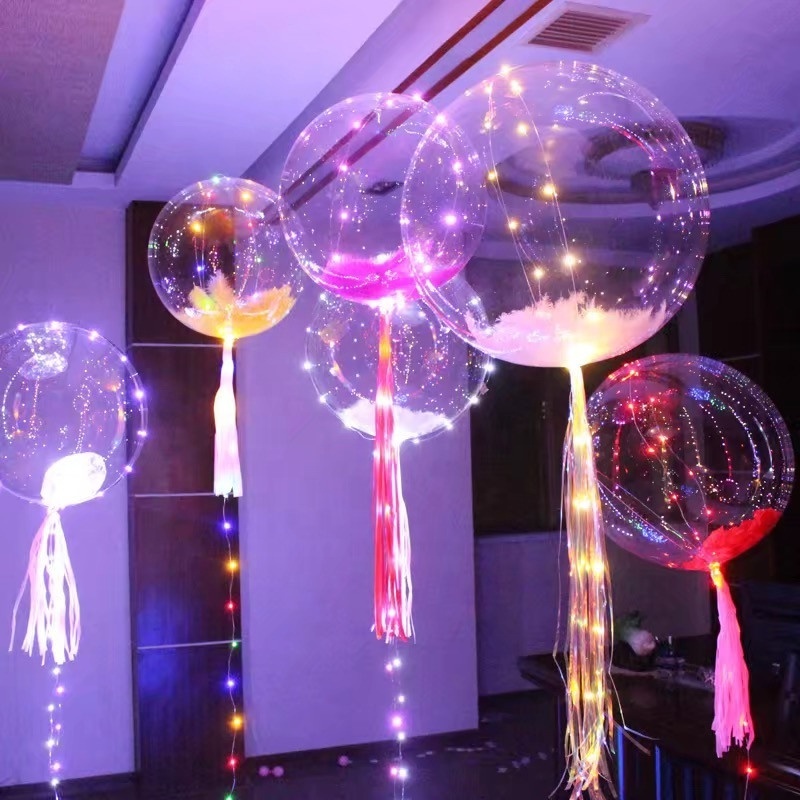 Hot Sale 24 Inch Clear Bobo Balloon Bubble Balloons wholesale balloon led Party Decoration