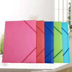 Hot Sale File Folder With Elastic String Plastic PP Elastic File Folder With Name Card Holder