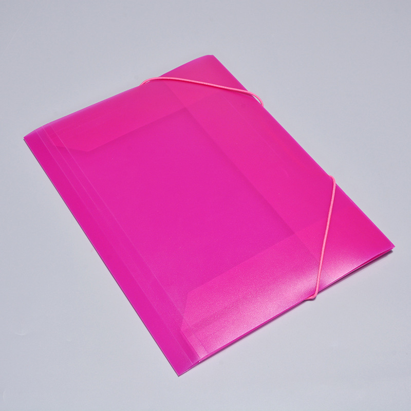 Hot Sale File Folder With Elastic String Plastic PP Elastic File Folder With Name Card Holder