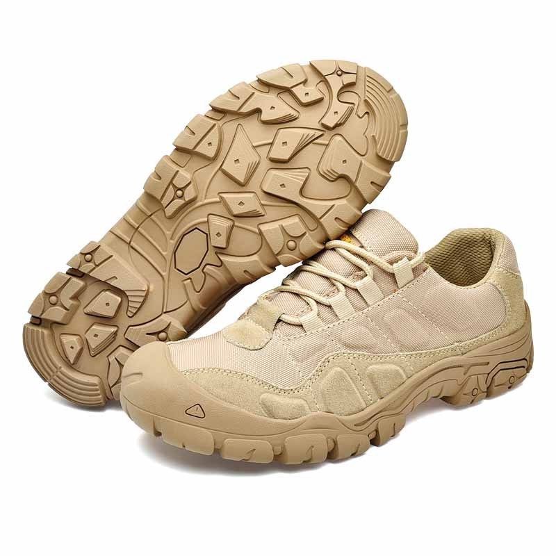 Breathable High Quality Men Large Size Hiking Shoes Comfortable Breathable Low Cut Desert Boots Outdoor Climbing Shoes