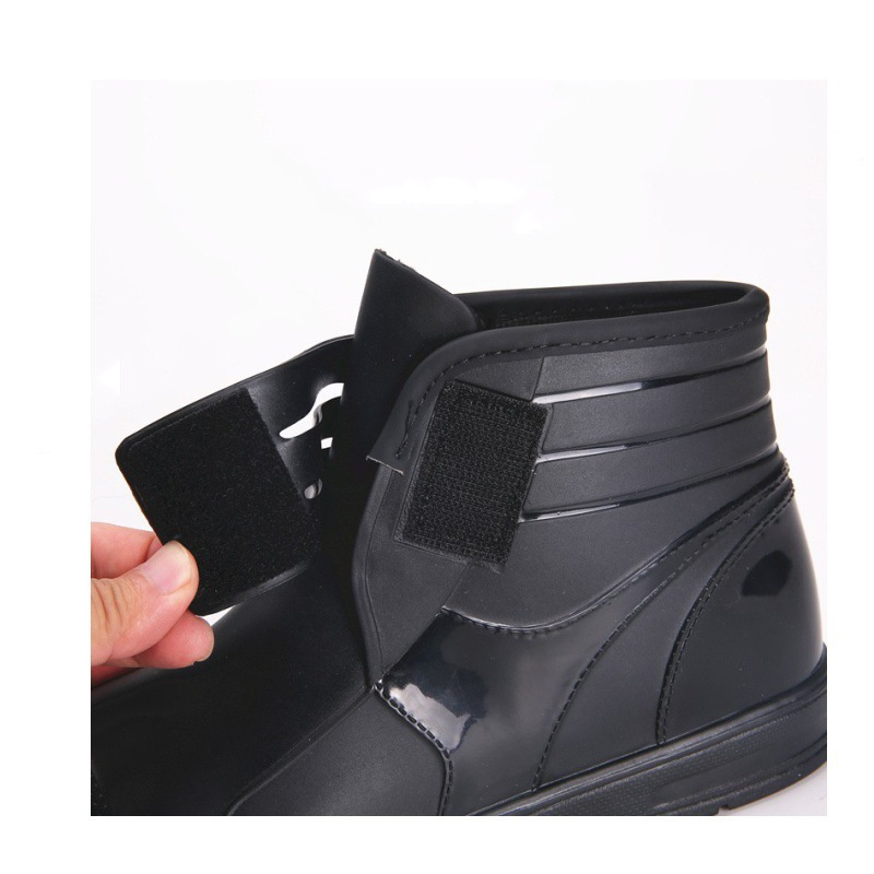 Men's Short Rain Boots Low Top Non Slip Waterproof Rain Boots Fashion Trend Chef Water Boots