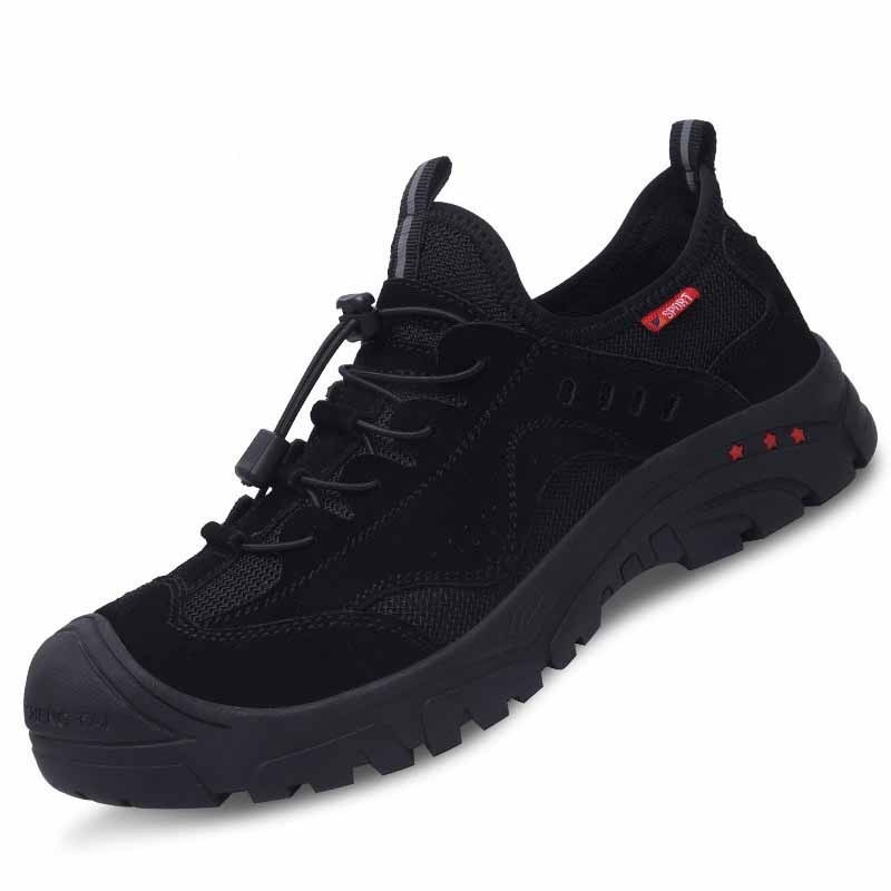 The new hiking safety shoes insulated 6KV plastic toe caps welder fire star work shoes wear-resistant and breathable safety shoe