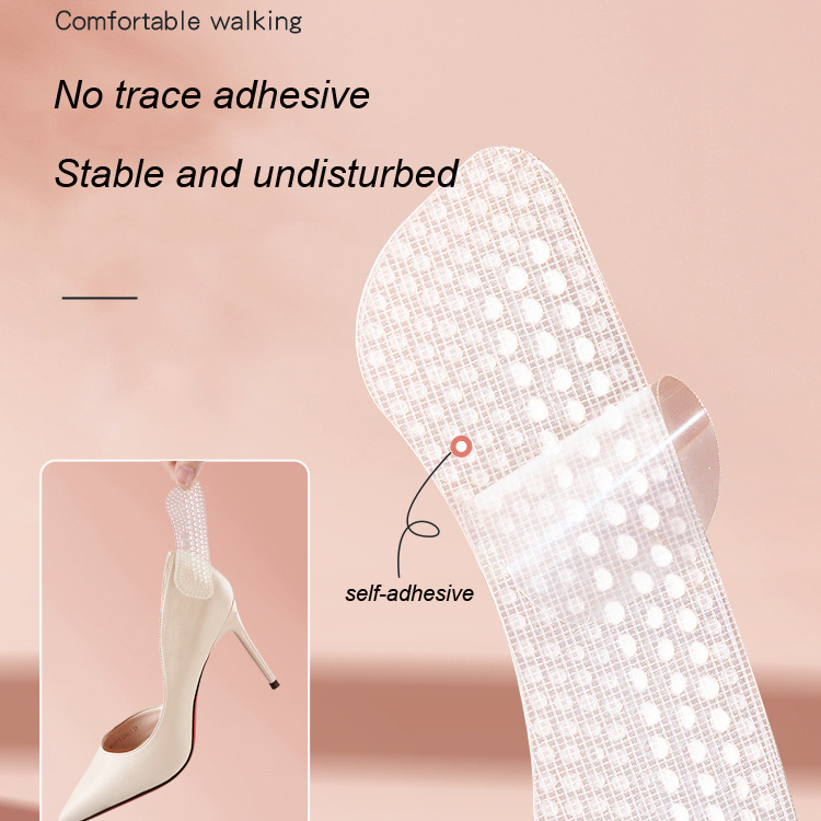 Upgrade Silicone Heel Stickers Grips for Women Men Anti Slip Heel Cushions Non-Slip Inserts Pads Foot Heel Care Protector