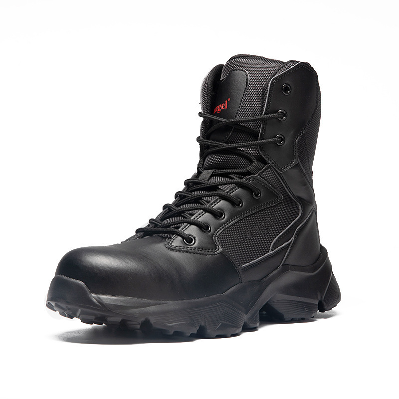 Anti Smash Steel Toe Hiking Boots Men Anti Puncture Four Seasons Combat Boots Men Labor Safety Shoes