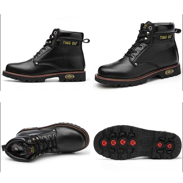 Fashion Casual High Cut Protection Climbing Black Boots Industrial Work Foot Protection Safety shoes