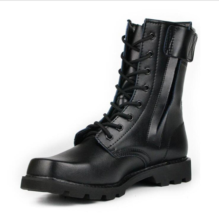 Black Anti-smash and Release Puncture Safety Shoes Waterproof Non-slip Rubber High Heel Men Safety Boots