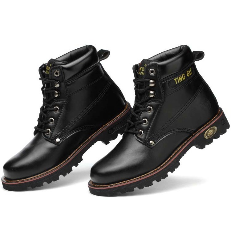 Fashion Casual High Cut Protection Climbing Black Boots Industrial Work Foot Protection Safety shoes