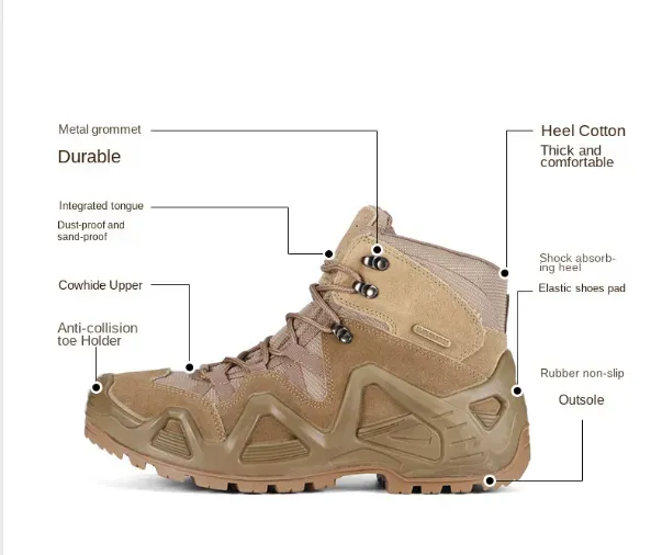 Outdoor Custom Boots Sports Special Hiking Boots Low Top Desert Waterproof Hiking Shoes