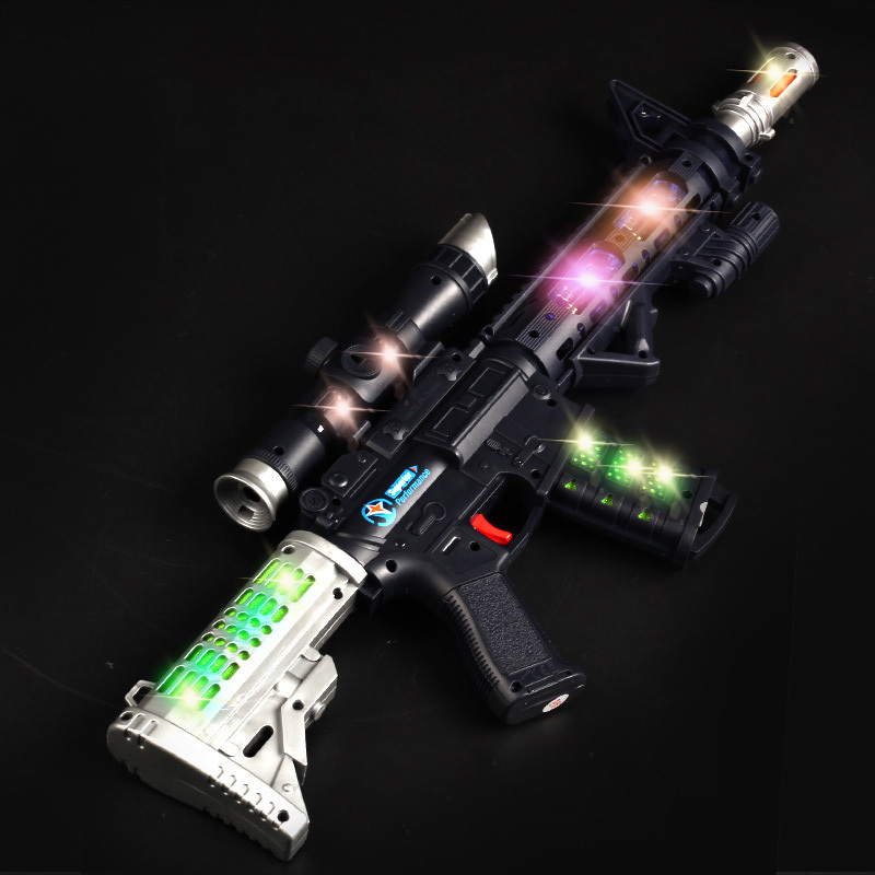 Wholesale Children's Boys Cheap Realistic Luminous Music Electric Toy Guns Pistol