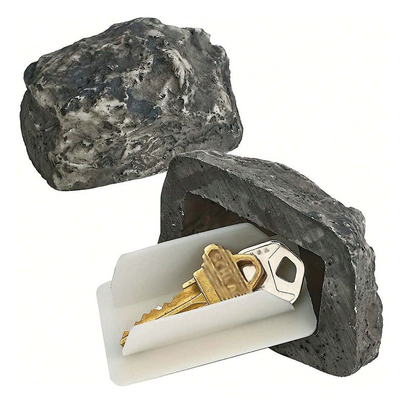 Hot Selling Key Hider Outdoor Courtyard Hidden Doorstep Fake Rock Key Hider Stone