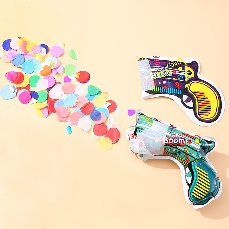 Wedding Party Supplies Decoration Confetti Inflatable Boom Balloon Fireworks Pistol Gun