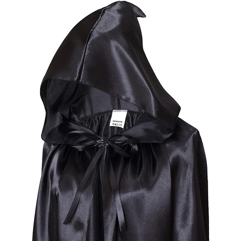 Hot Sale Cosplay Halloween Costumes Black Dress Devil Wizard Costume Movie Vampire Cape