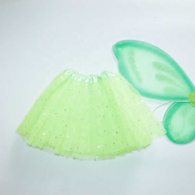 Halloween Princess Costume Tutu Kids party Butterfly Wing