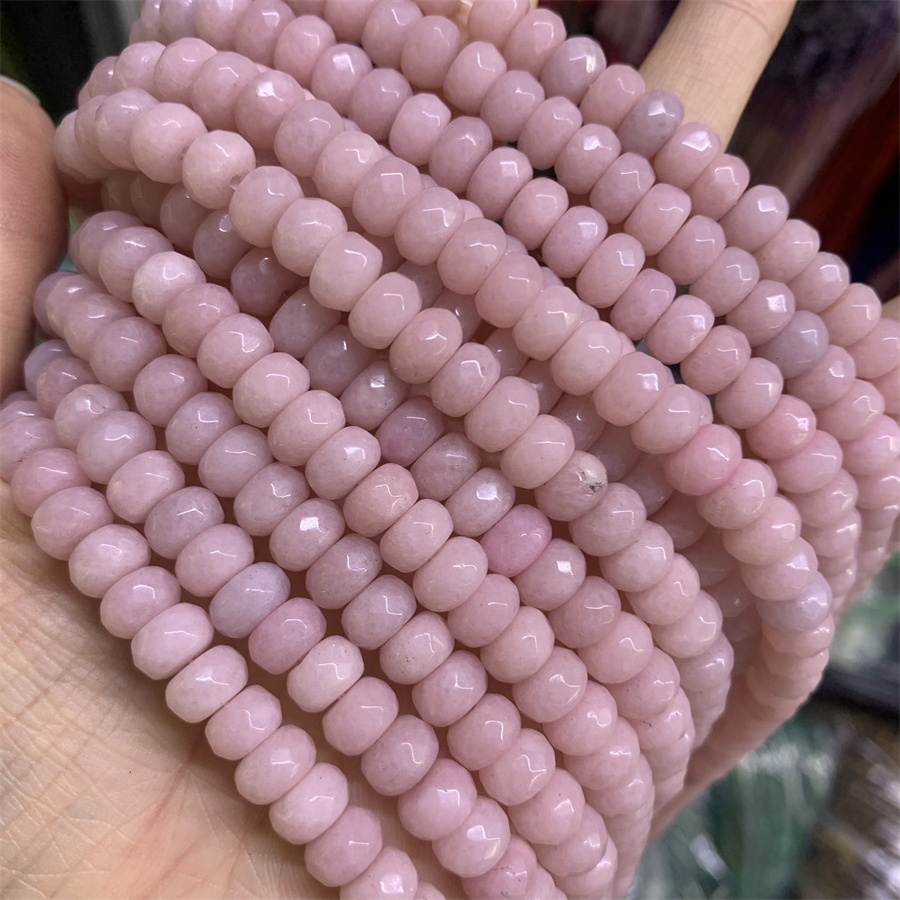 Wholesale 5*8mm faceted Jade bead  Rondelle Gemstone Beads Rondelle Saucer Stones Beads For Diy