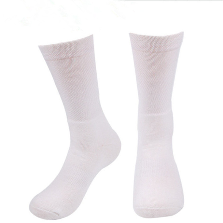 Wholesale Cheap White Custom Socks 3D Print Socks Blank Socks For Sublimation Print Work