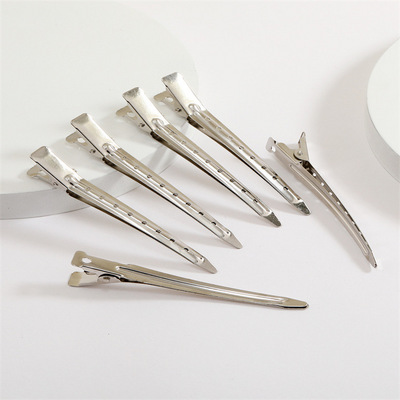 Metal Duck Billed for Women Styling Sectioning Silver Hair Pins Hair Alligator Durable Non Slip Salon Hair Clips