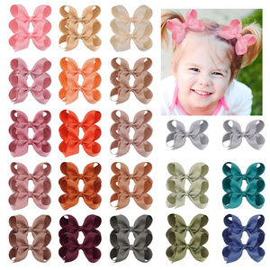 Hair Bows For Girls 4 inch Grosgrain Ribbon Boutique Bow Alligator Clips For Teens Toddler Children