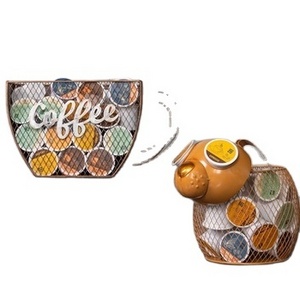 Coffee Pod Organizer - Home Coffee Bar Functional  Station Countertop Storage Accessories