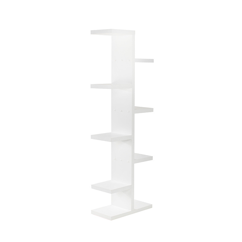 2023 Hot Selling MDF floor standing shoe display shelf floating wooden wall storage shelf