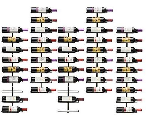 Fashion Wall Mounted Metal Wine Rack Wine Bottle Display Rack