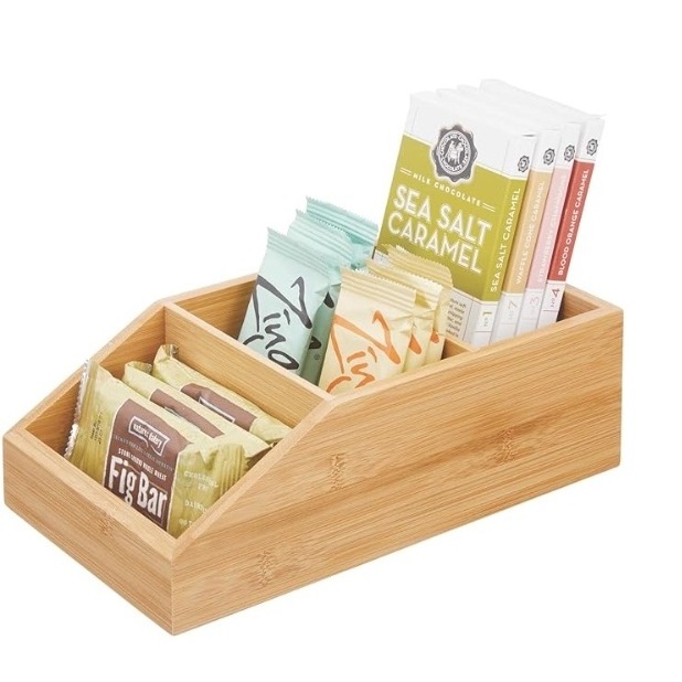 Kitchen Bamboo Storage Bin Storage Box Organizers Wooden Box Bamboo Kitchen Accessories