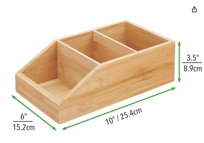 Kitchen Bamboo Storage Bin Storage Box Organizers Wooden Box Bamboo Kitchen Accessories