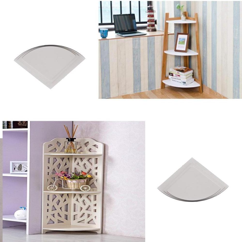 Furniture Living Room Set Bathroom Shelf Corner Triangle Display Floating Wooden Corner Shelf