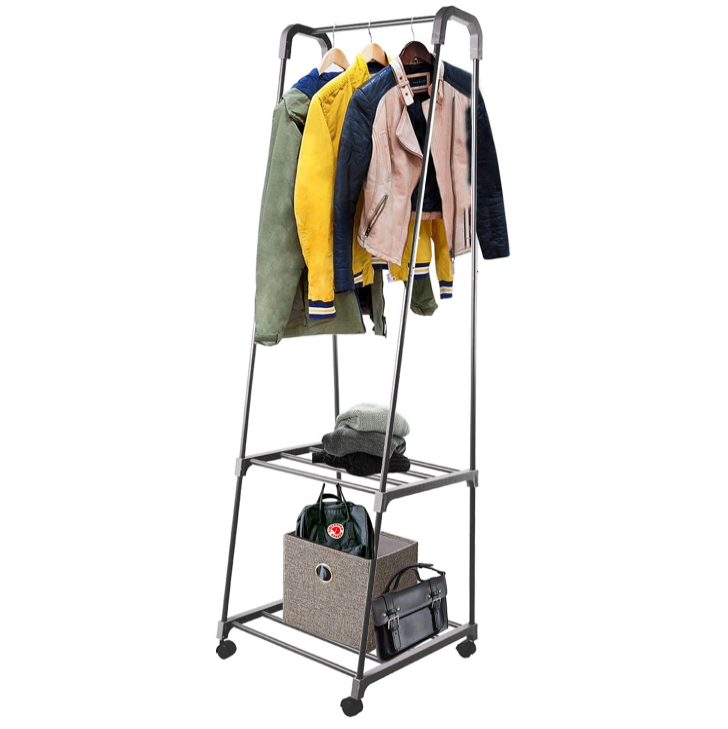 Garment Rack Heavy Duty Commercial Grade Size Clothing Hanging Coat Clothes Garment Storage Rack