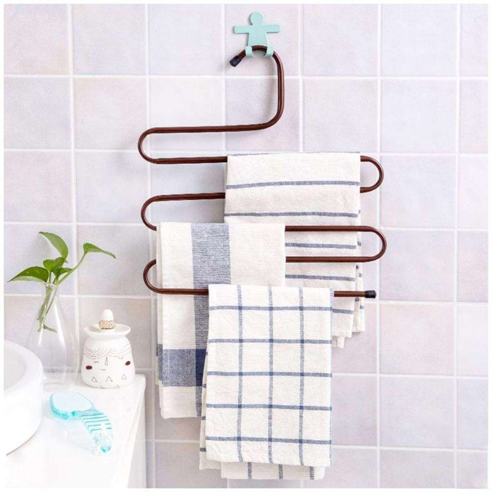 3 Pack Multi Layers Metal Pant Slack Hangers - Closet Storage for Jeans Trousers Space Saver Storage Pant Rack