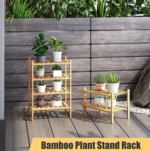 New Arrival Bamboo Shoe Rack Storage Organizer 4-Tier Bamboo Shoe Rack For Closet Living Room