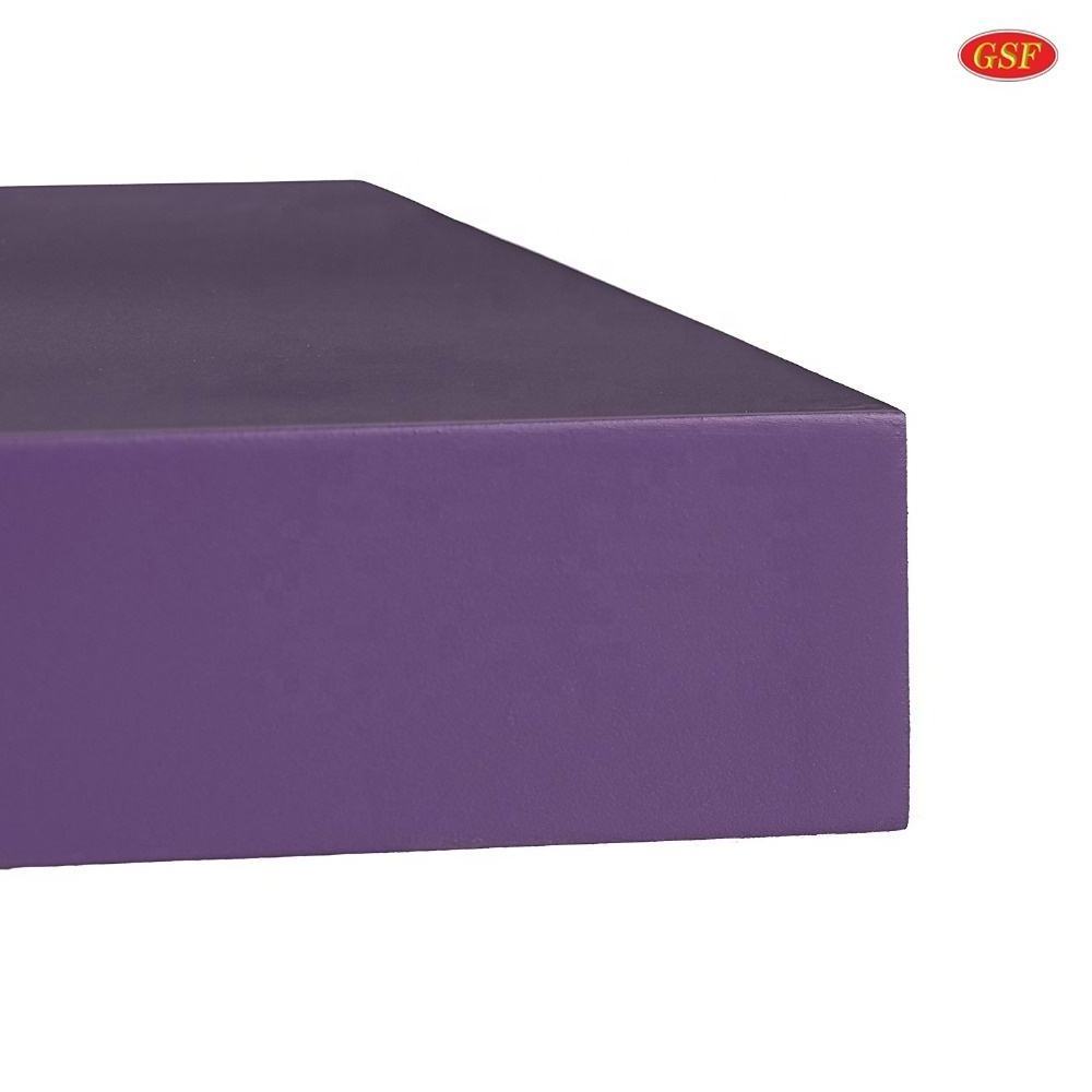 Purple MDF Easy Install Decoration Home furniture wood floating wall shelf