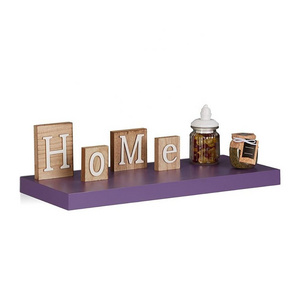 Purple MDF Easy Install Decoration Home furniture wood floating wall shelf