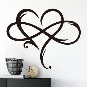 Heart Metal Wall Decor Art Eternal Love Infinite Heart wall decor Unique Infinity Heart Wall Decor Love Sign  Bedroom