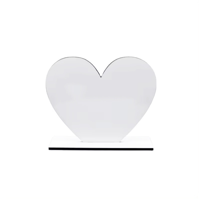 Heart Photo Frame Sublimation LOVE Photo Frame With Stand for Valentine's Day