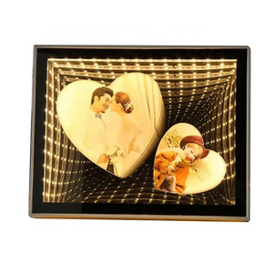 Sublimation Blank Custom 3D LED Magic Mirror Photo Frame For Gifts/Decoration