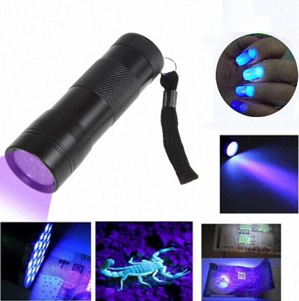 UV Handheld Flashlight 12 Led 395nm Ultraviolet Blacklight Pet Dog Cat Stain Urine Detector Light Torch For Finding Stains