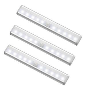 Closet Cabinet Light 10 Led Wireless Battery Smart Body Motion Sensor Led 4AAA Battery Powered