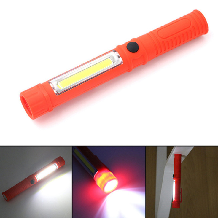 Multi-Function 3 in 1 COB Work Light Flashlight with Magnetic Base Portable Inspection Penlight For Outdoor Car Emergencies