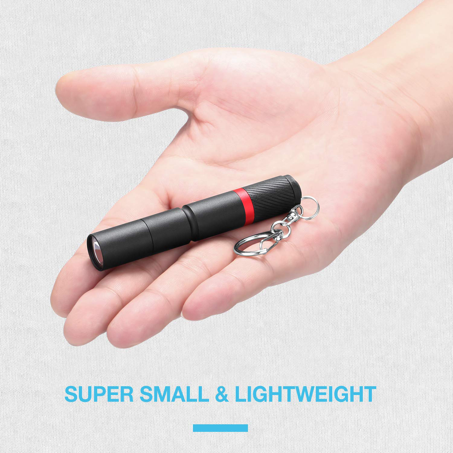 Super Small Mini LED Flashlight, Ultra Bright Pen Light with Key Chain Best EDC Flashlight for Gift, Camping, Outdoor, Emergency