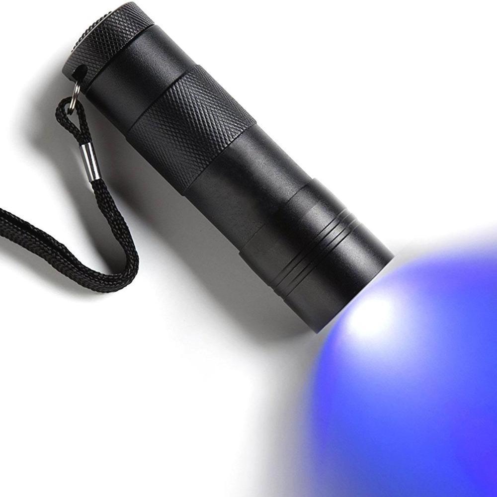 UV Handheld Flashlight 12 Led 395nm Ultraviolet Blacklight Pet Dog Cat Stain Urine Detector Light Torch For Finding Stains